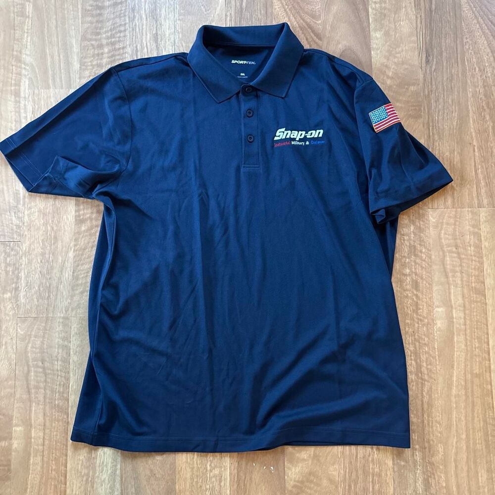 Snap-on Men's Navy Polo-shirts